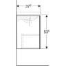 Тумба под раковину GEBERIT ACANTO 500,608.JL.2 45 см